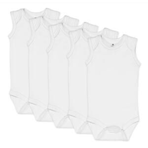 The Honest Company 4-Pack Organic Cotton Sleeveless Bodysuits